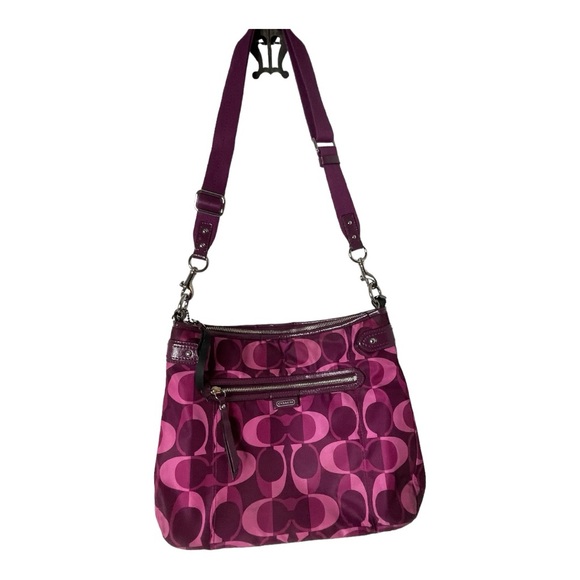Coach Adjustable Shoulder Bag Pink Initial - Picture 2 of 12